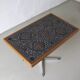 Mid-century mosaic swivel side table | 1960s