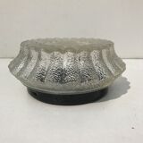 Ceiling round glass transparent vintage