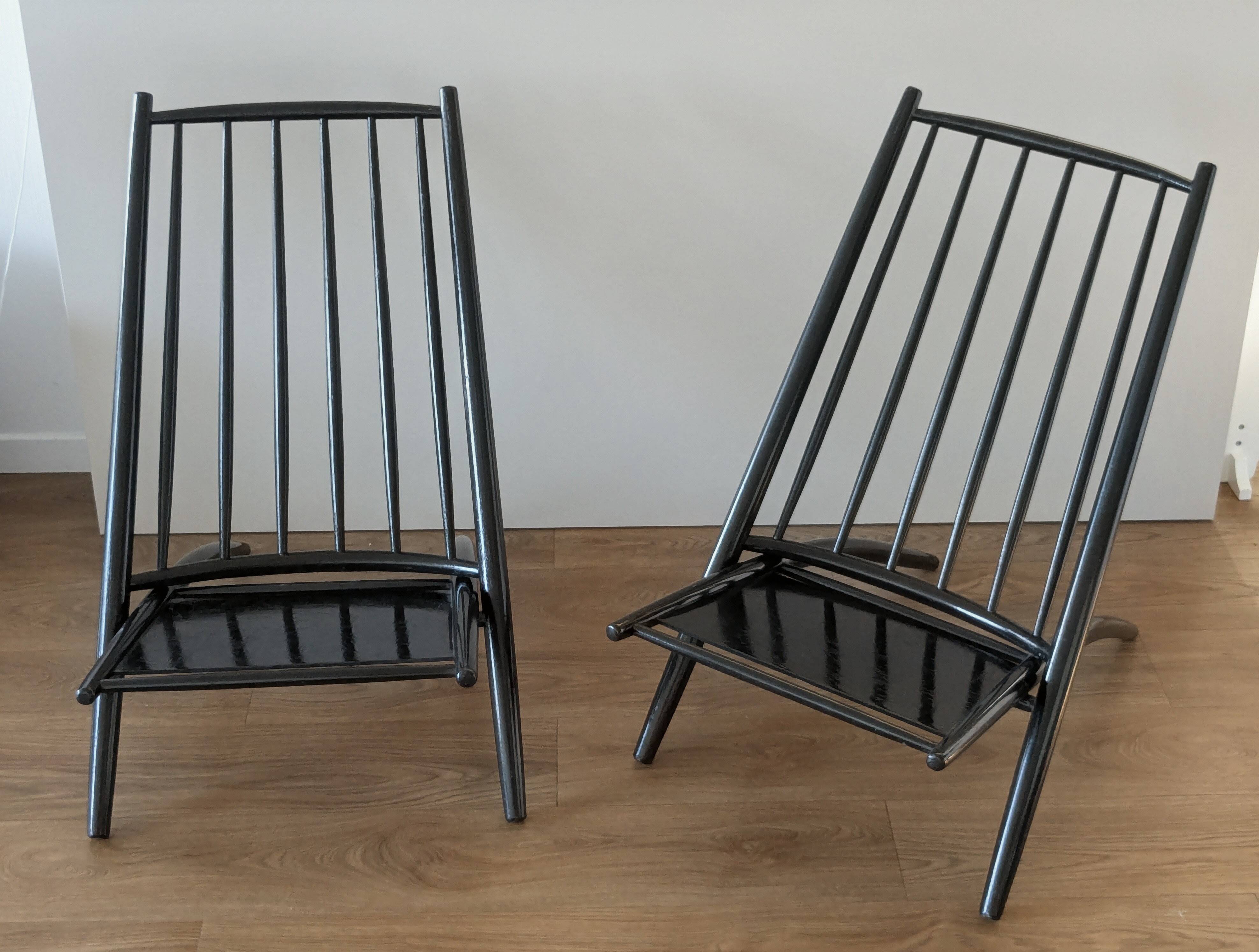 Pair of Safari Congo Chairs - Ilmari Tapiovaara - Hagafors Stolfabrik AB