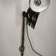 1930s Bauhaus Industrial Scissor Arm Wall Lamp, Black Enamel, Czechoslovakia