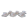 Set of six coffee cups and saucers, Limoges, Goumot Labesse