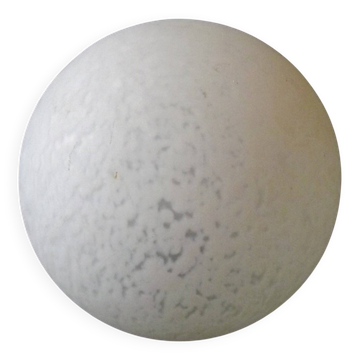 Abat-jour blanc en verre de Clichy
