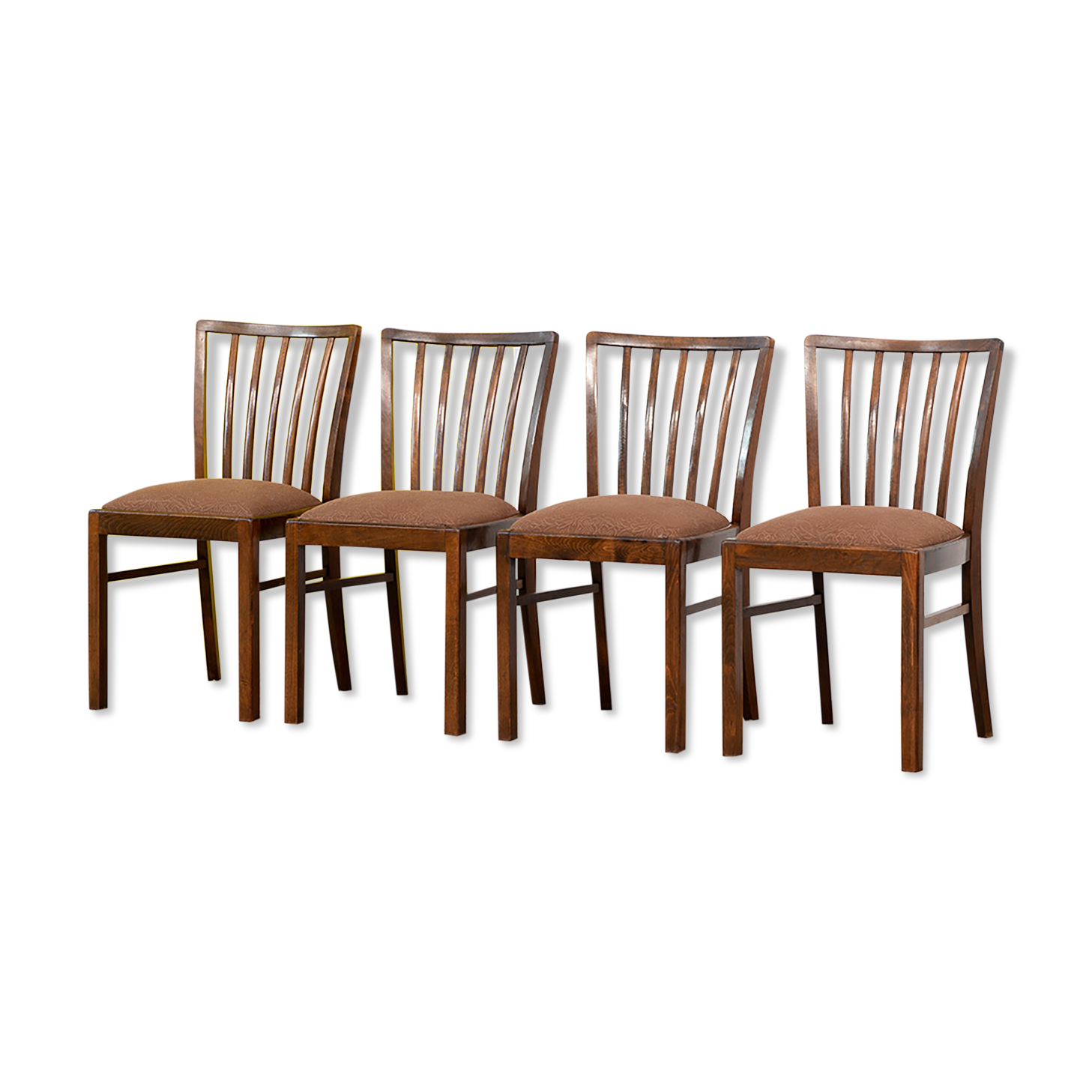 Série de 4 chaises scandinaves vintage