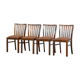 Série de 4 chaises scandinaves vintage