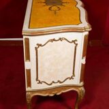 1950s Italian commodity in painted and gilded wood
