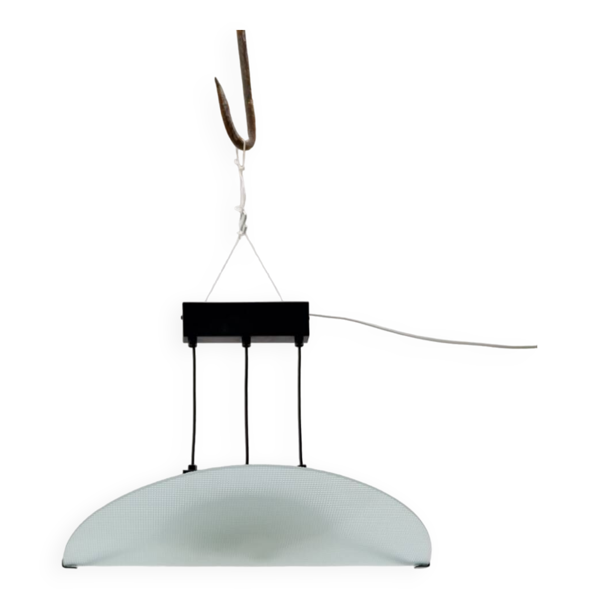 Philips "Tortuga" chandelier in metal and glass, 1980