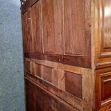 Collector's Louis XVI bookcase buffet in solid walnut circa 1850
