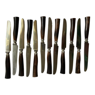 Set de 12 couteaux anciens Fontenille Pataud