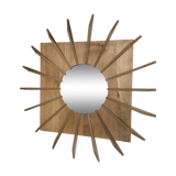 Wooden witch mirror