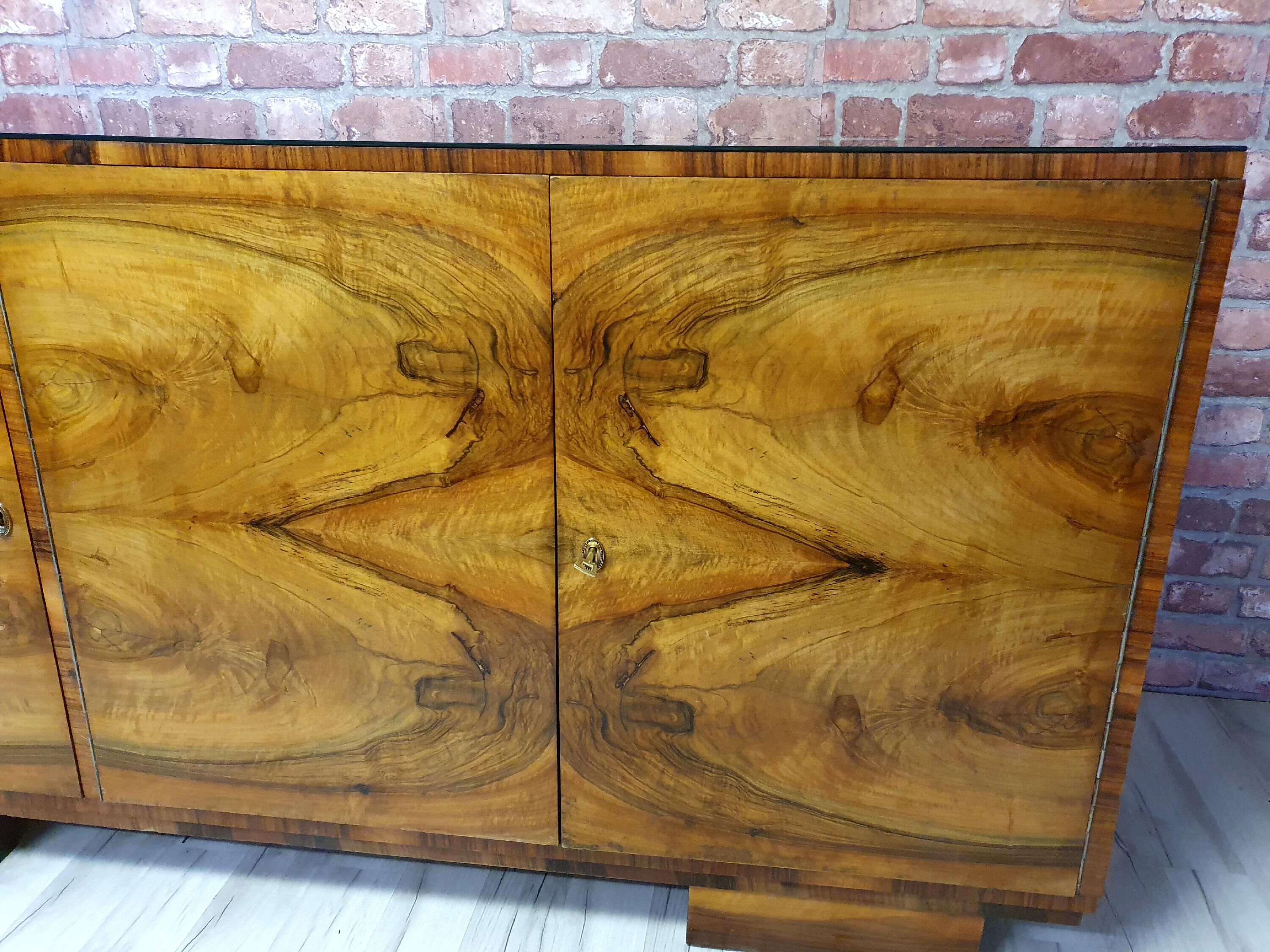Renovated sideboard mid century, art deco, 1960s Poland