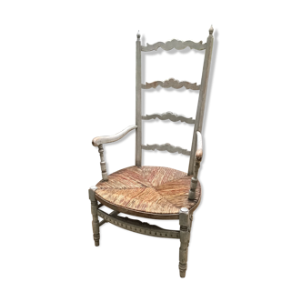 Fauteuil provençal de cheminée