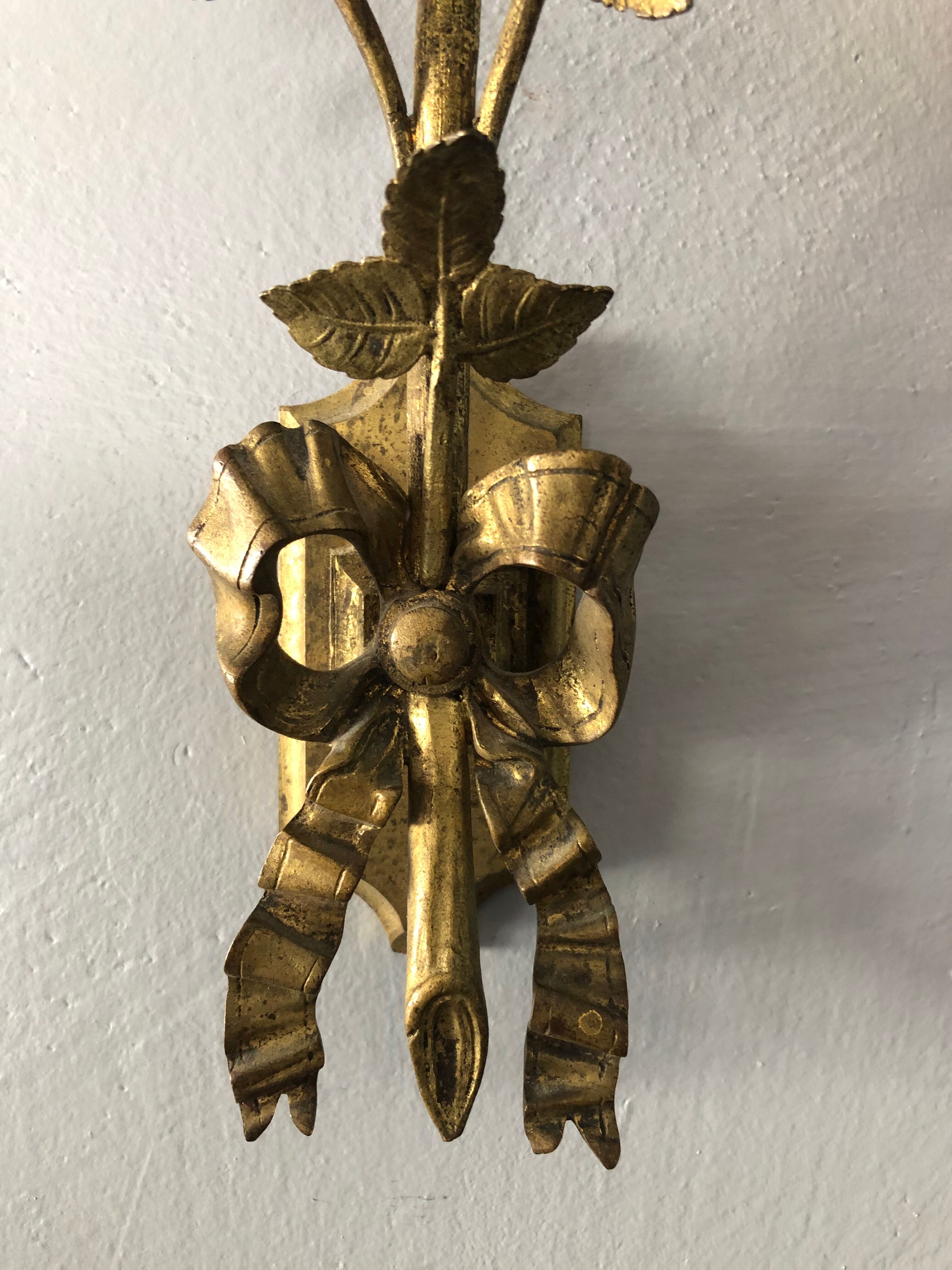 Bronze sconce late 19th century