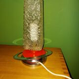 Vintage metal and glass lamp