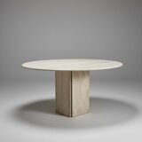 Round dining table by Claude Berraldacci. 1990s. France.