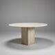 Round dining table by Claude Berraldacci. 1990s. France.