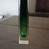 Sommerso Murano soliflore vase - 1960s - Attributed to Flavio Poli