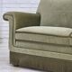 1970s, Danish 3-seater sofa, green furniture velour, beech wood.