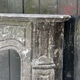Fireplace Napoleon III in grey marble Saint-anne