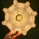 Vintage yellow opaline pendant light