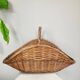 Wicker rattan log basket from the 1970s/80s