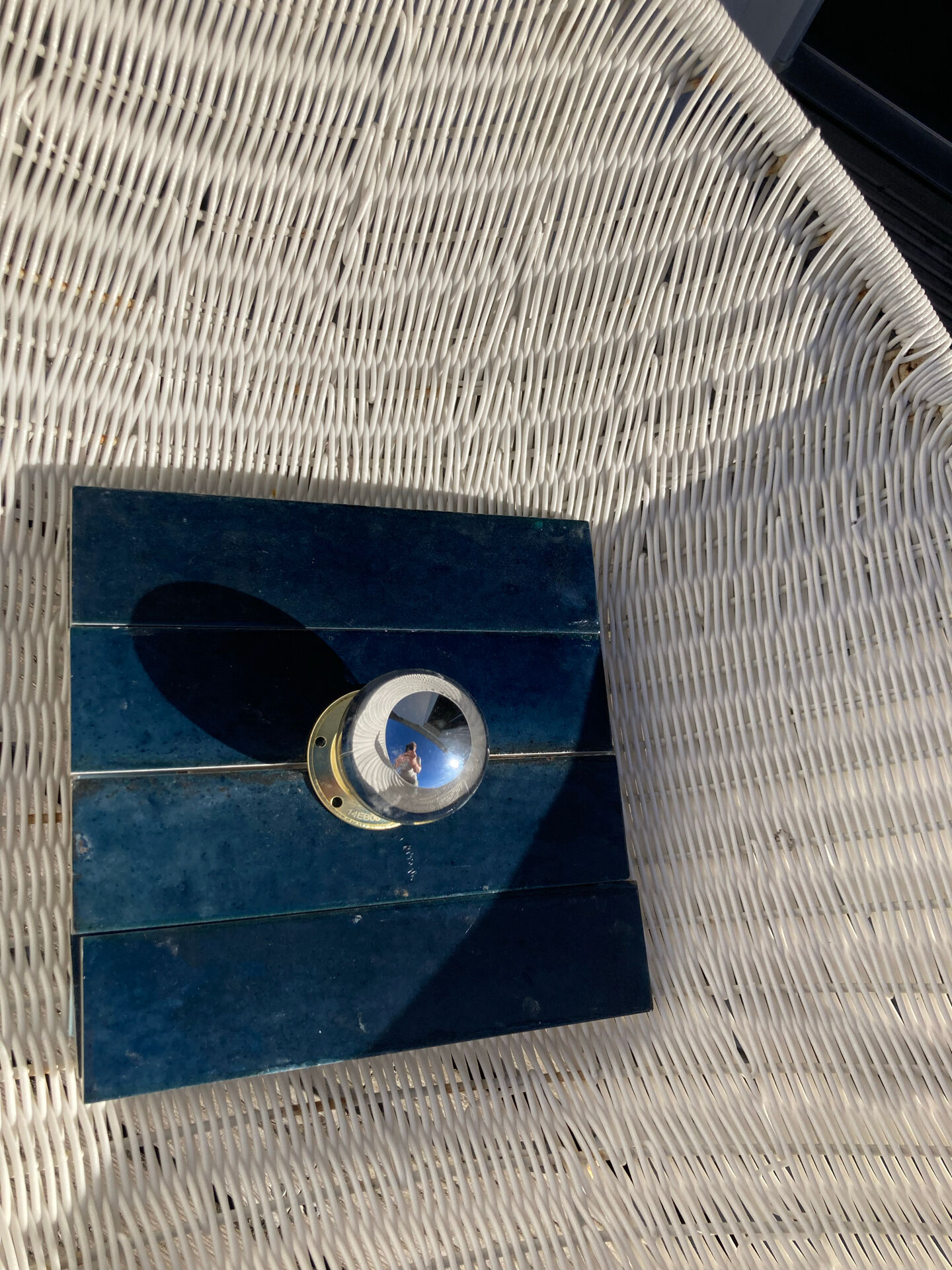 Ceramic zellige wall light