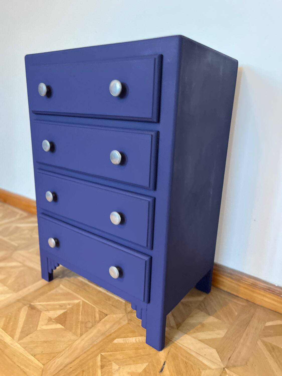 Commode art déco bleue orient