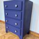 Commode art déco bleue orient