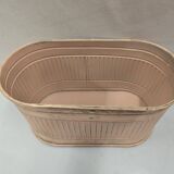Patinated zinc planter