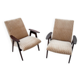 A pair of armchairs, Poland, 1960s.