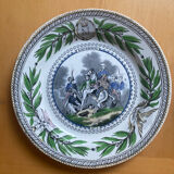 Pair of plate Creil Montereau - Napoleon