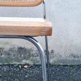 Talin chrome and cane chair