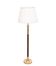 Metalarte Stunning Floor lamp Brass and Mahogany 1960s Spain