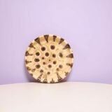 Beige round bowl with dots