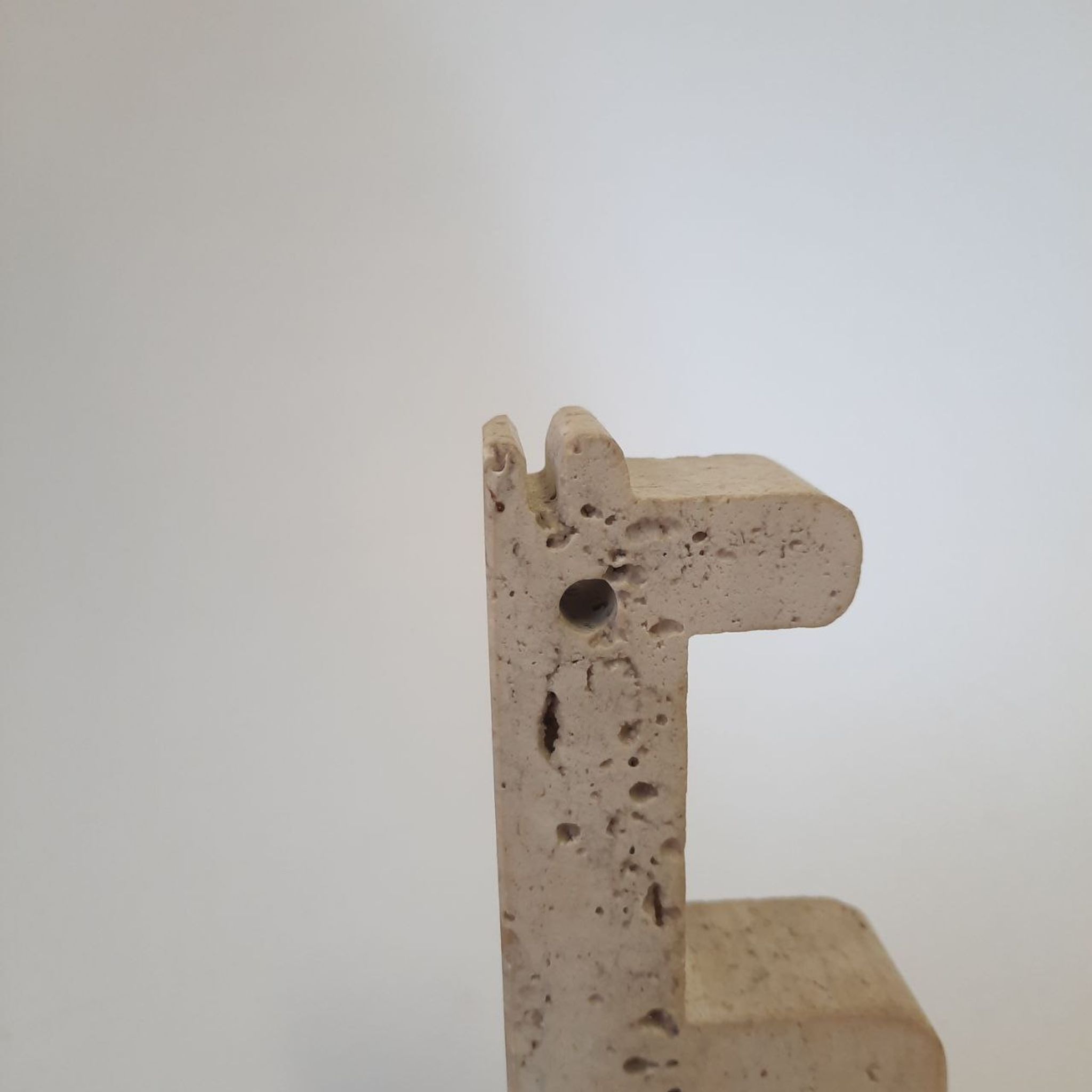 Paperweight giraffe statuette - travertine - Fratelli Mannelli - made in Italy - vintage.