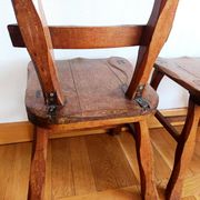 Paire de chaises brutalistes style ranch