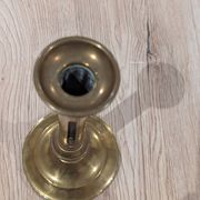 Antique Candle Holder Brass Push Candle 19th Century Vintage Chandelier