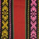 Tapis laine rouge avec des rayures dans des couleurs lumineuses Roumanie 220x80cm