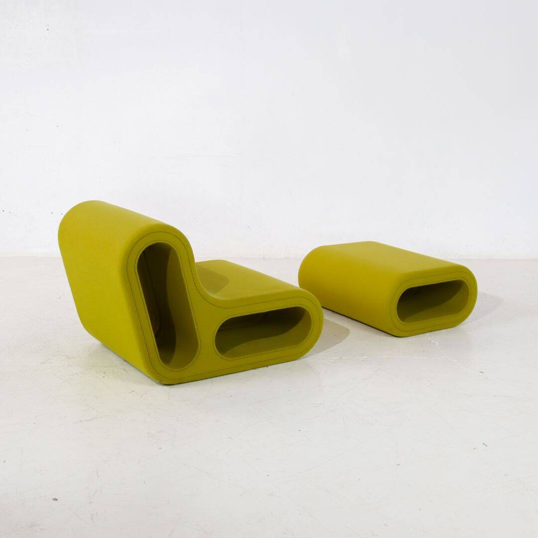 'Other One' Lounge Chair & Hocker by Hay