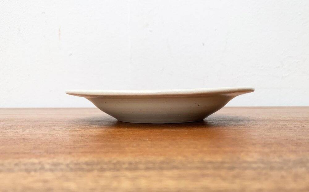 Mid-Century Studio Pottery Plate Bowl from Wallakra, Sweden, 1960s