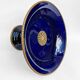 Cobalt blue porcelain cup on a pedestal, Sèvres style, late 19th century.