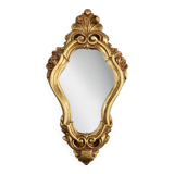 French Louis XV style shell mirror in wood and plaster, France