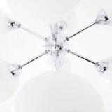 Sputnik chandelier glass and chrome