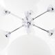 Sputnik chandelier glass and chrome