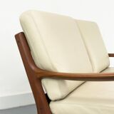 Vintage Two-Seater Senator Sofa in Teak by Ole Wanscher for Cado, 1970s