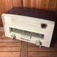 Old radio atlantic bakelite white & bordeaux red vintage #a533
