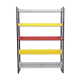 A. D. Dekker for Tomado free standing metal book shelves, The Netherlands 1950's