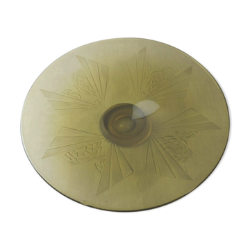Cup, acid-engraved glass, A Delatte