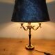 brass three-light bouillotte lamp, desk lamp