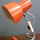 Orange desk lamp by Josef Hurka for Napako 1970