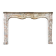 Early 19th century Louis XV style fireplace in grey Ardennes marble